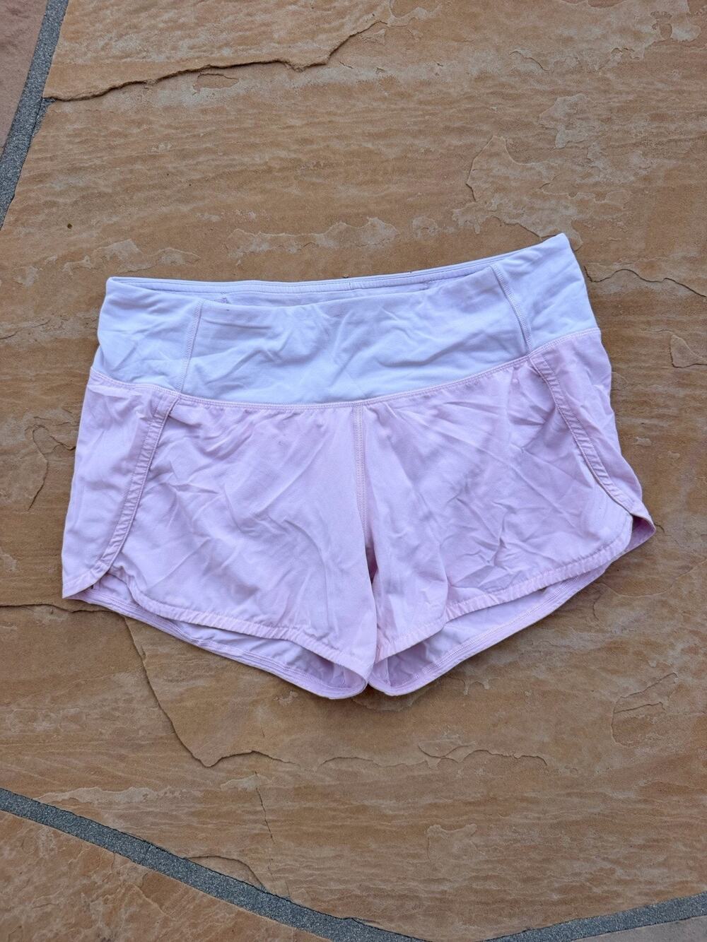 Lululemon Speed Up High Rise Lined Short Pink 2.5” Size 6 W7BEXS